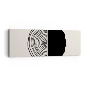 Obraz na plátně - Půl na půl - 90x30 cm