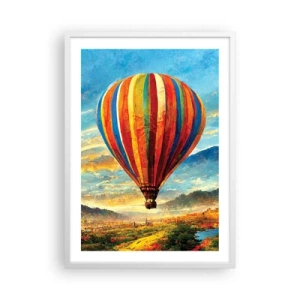 Plakát v bílém rámu - V tichu je toho vidět víc - 50x70 cm