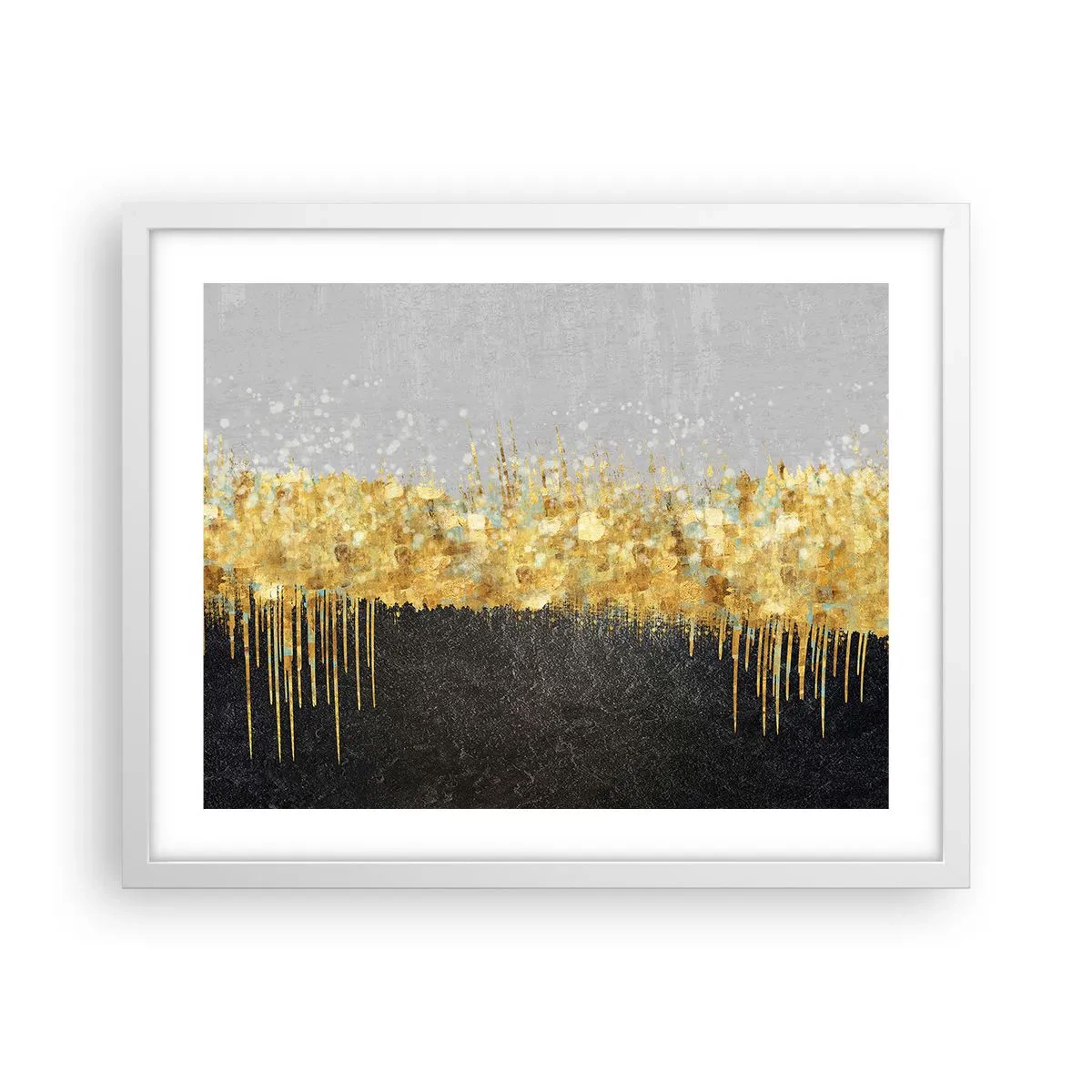 Plakát v bílém rámu - Dovnitř a vzhůru - 50x40 cm