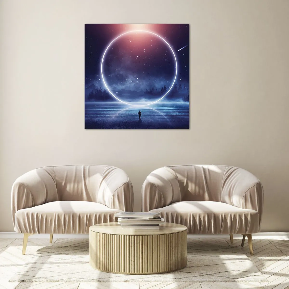 Obraz na skle - Už jsou tady… - 60x60 cm