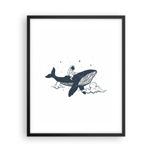 Plakát v černém rámu - Vesmírné dobrodružství - 40x50 cm