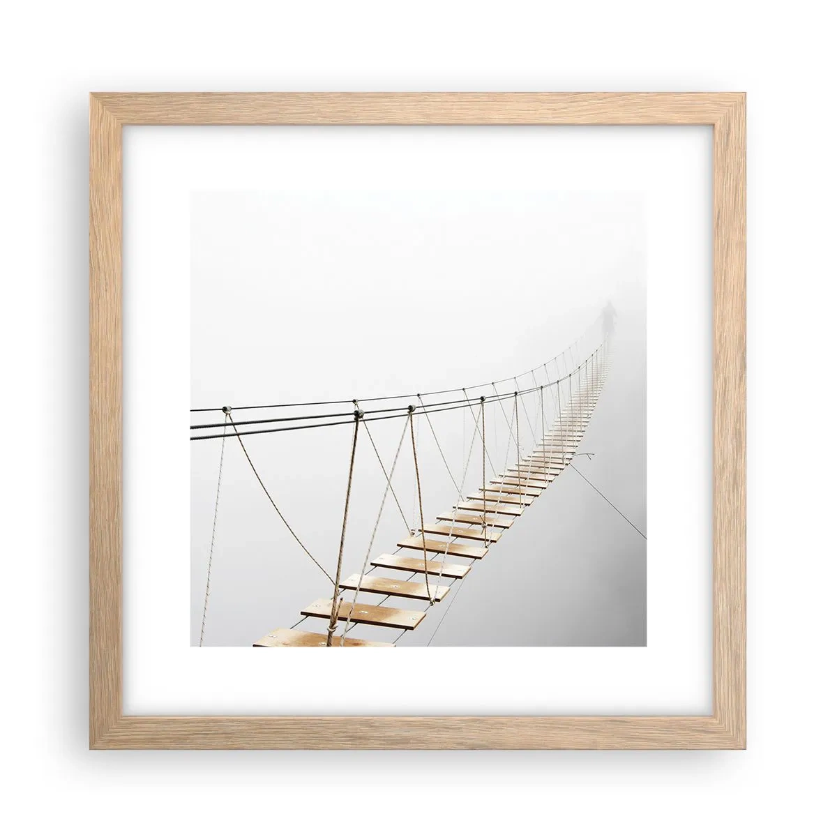 Plakát v rámu světlý dub - Kam vás zavede? - 30x30 cm