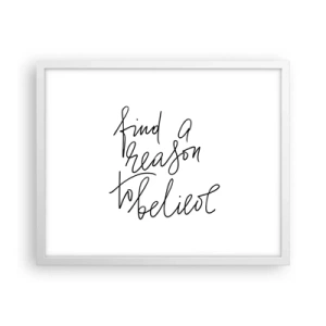 Plakát v bílém rámu - Je to možné - 50x40 cm