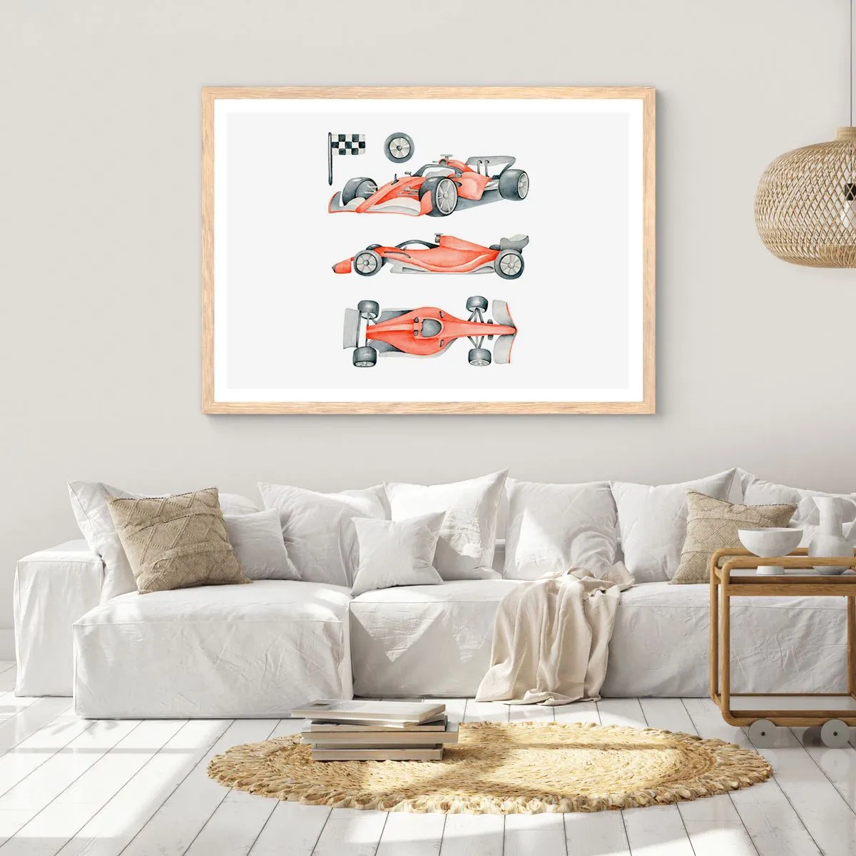 Plakát v rámu světlý dub - Dohnat sen - 40x30 cm