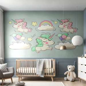 Fototapeta Samolepicí Deluxe Sticker - Určitě existují… - Pro děti, Jednorožec, Pohádka - 250x175 cm