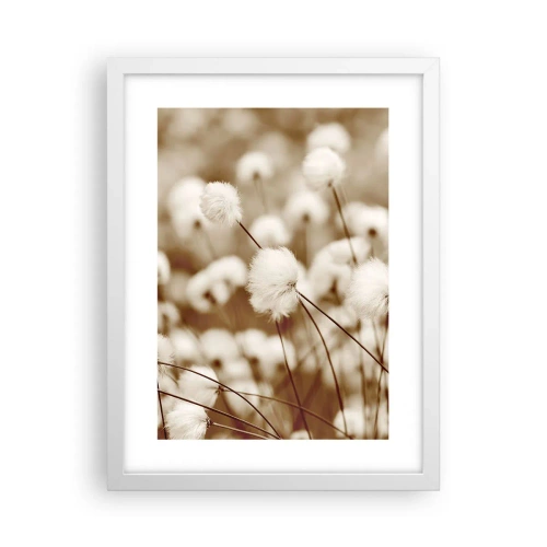 Plakát v bílém rámu - Chlupatý lán - 30x40 cm