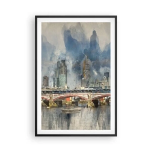 Plakát v černém rámu - Londýn v celé své kráse - 61x91 cm