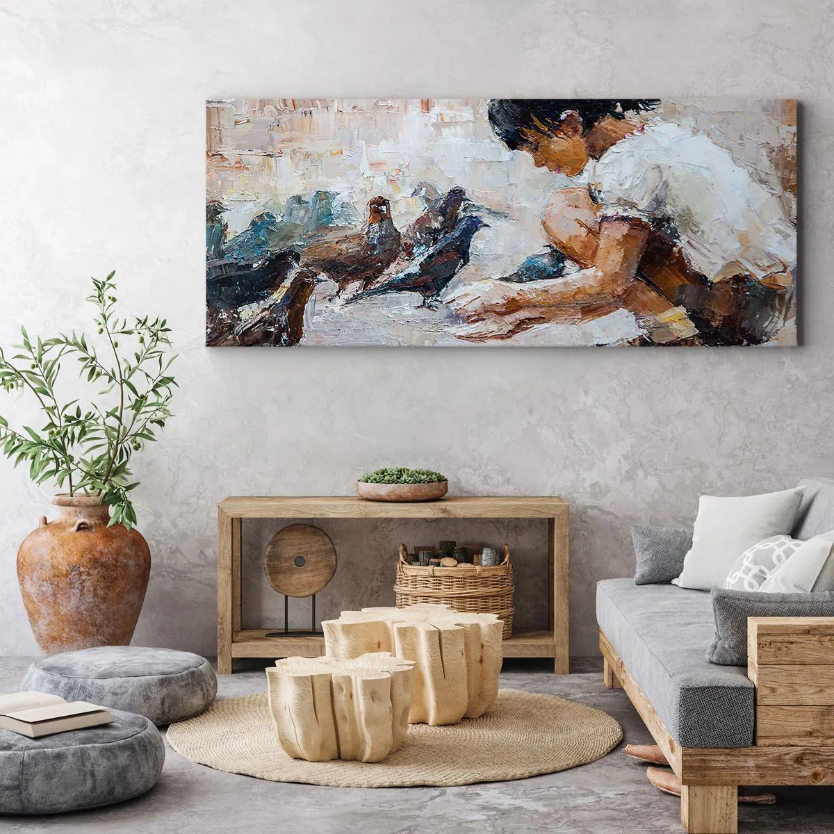 Obraz na plátně - Maličcí a nejmilejší - 90x30 cm