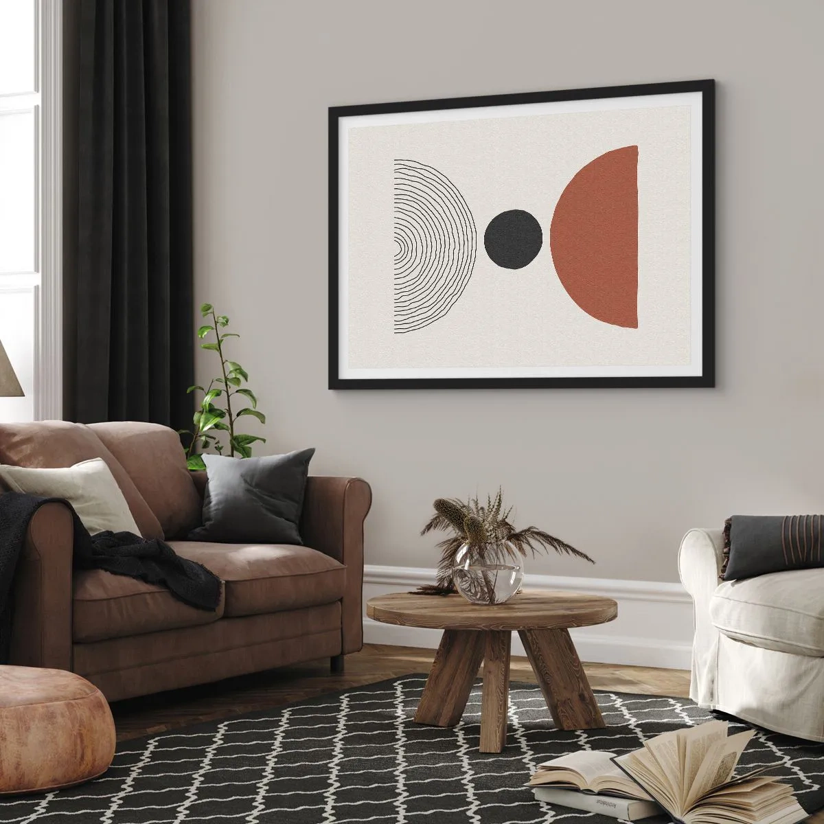 Plakát v černém rámu - V centru pozornosti - 100x70 cm