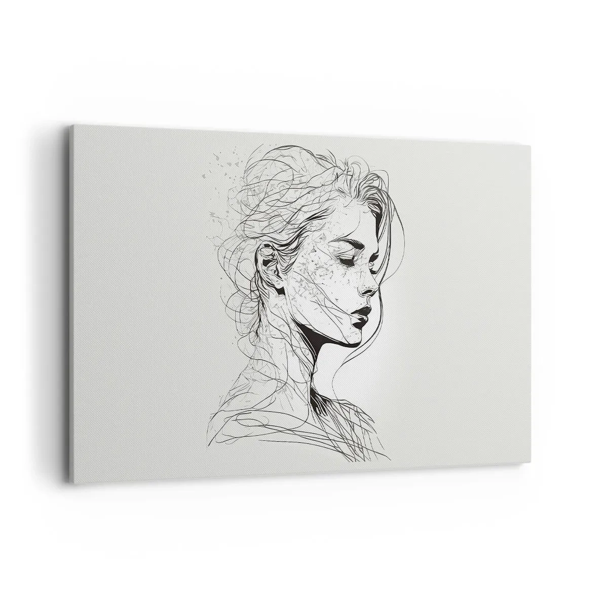 Obraz na plátně - Portrét v zamyšlení - 120x80 cm