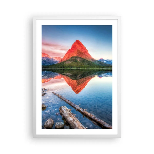 Plakát v bílém rámu - Teplo a chlad - 50x70 cm