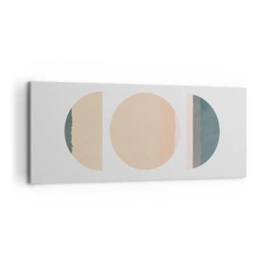 Obraz na plátně - Kruh za kruhem - 120x50 cm
