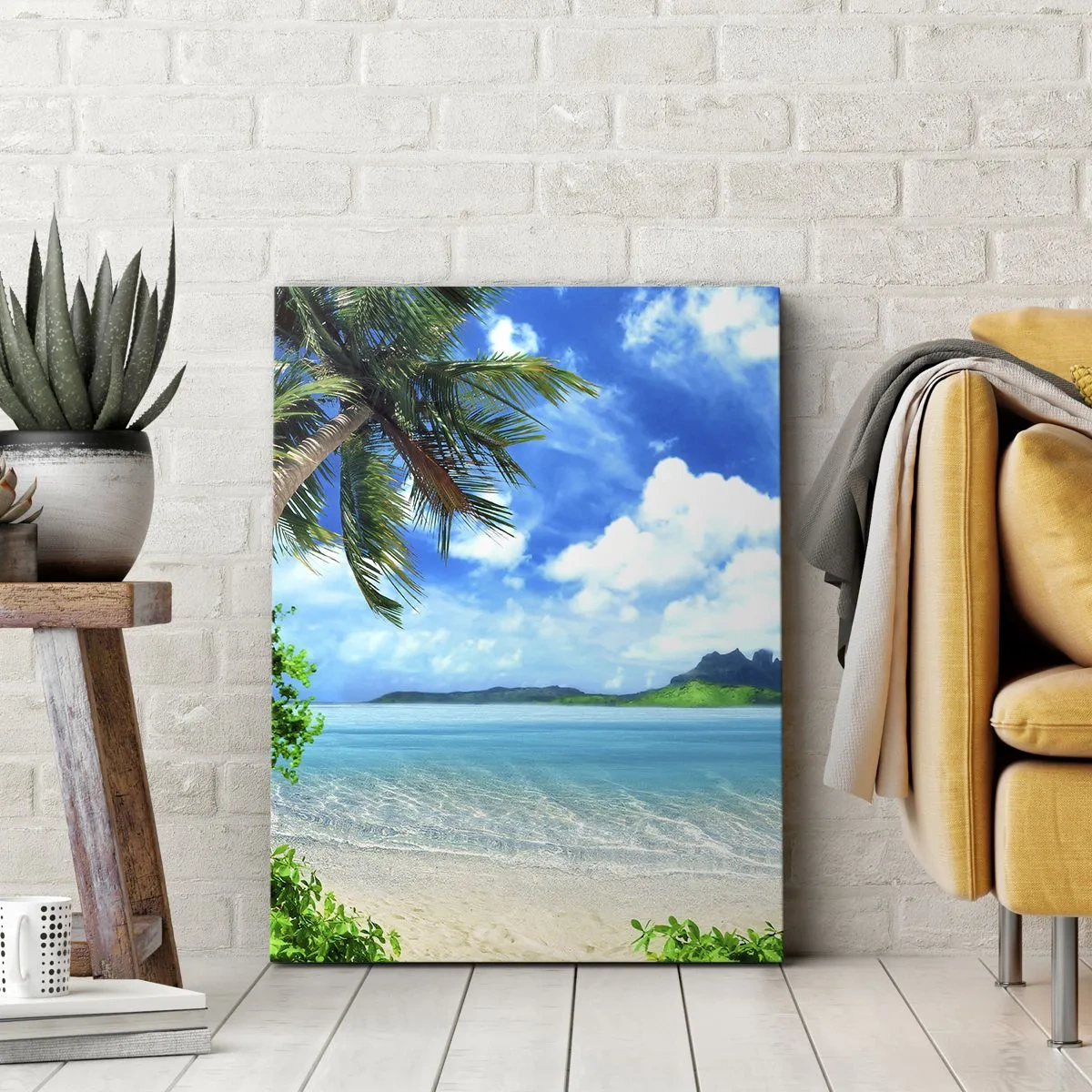 Obraz na plátně - Modř tropů - 50x70 cm