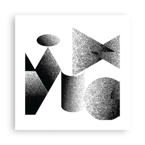 Plakát - Úhly a ovály - 40x40 cm