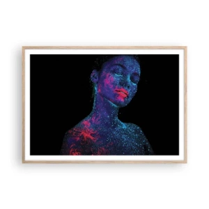 Plakát v rámu světlý dub - V hvězdném prachu - 100x70 cm