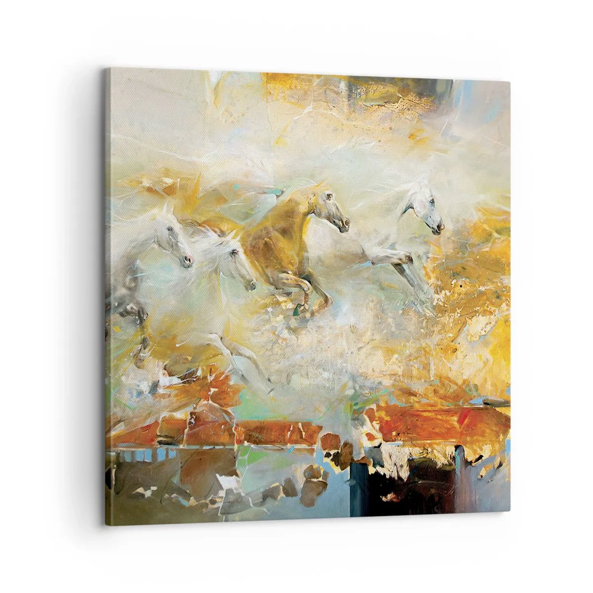 Obraz na plátně - Cválá světlem - 60x60 cm
