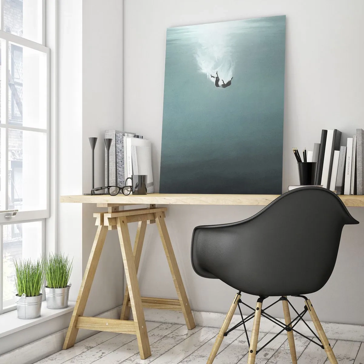 Obraz na skle - V objetí oceánu - 50x70 cm