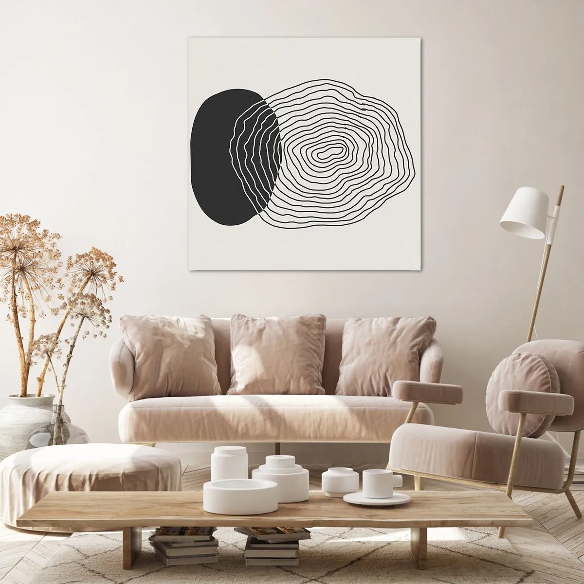Obraz na plátně - Trvání a kmitání - 60x60 cm