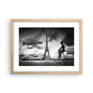 Plakát v rámu světlý dub - Touha po Belle Epoque - 40x30 cm