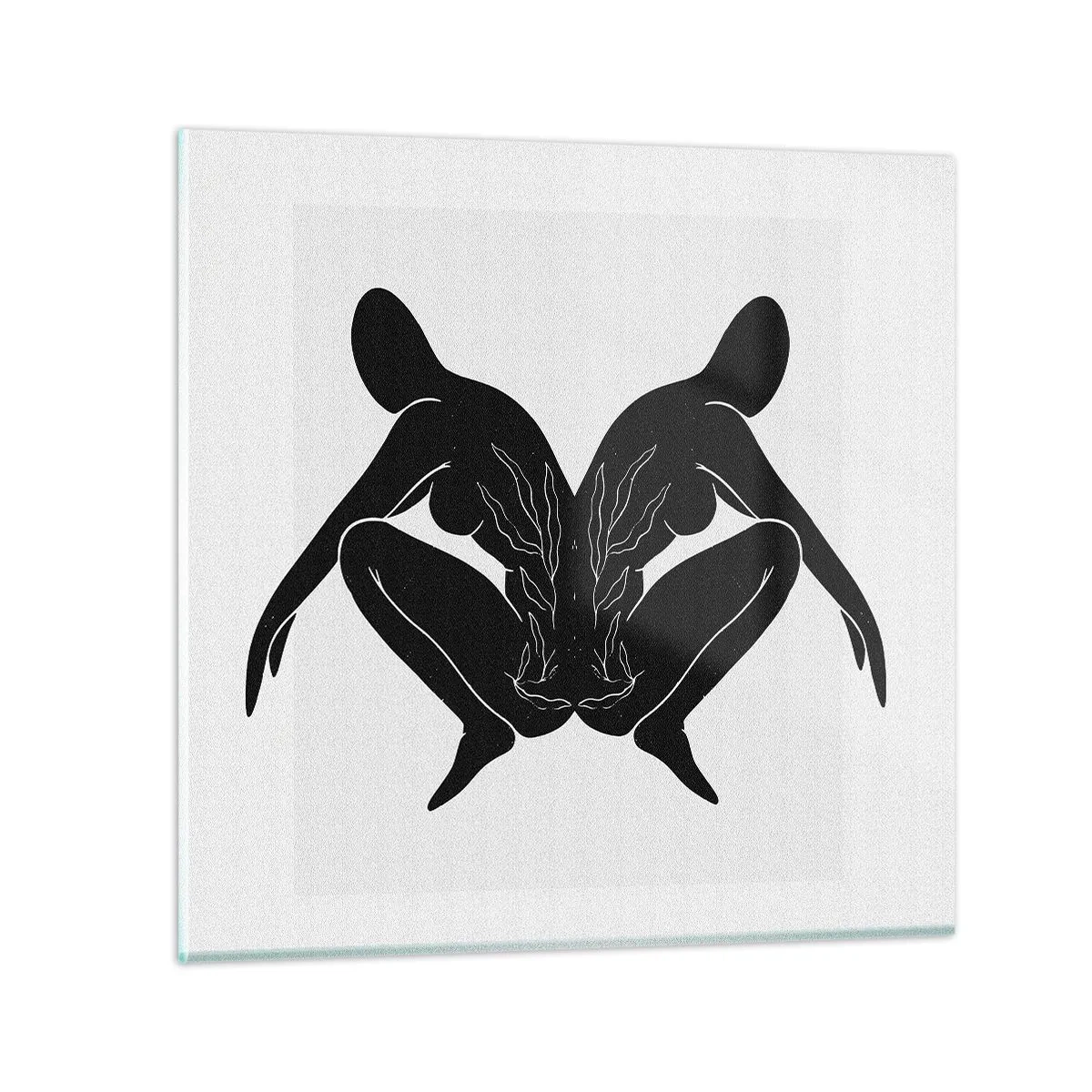 Obraz na skle - Společná duše - 70x70 cm