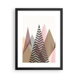 Plakát v černém rámu - Pyramidální pohled - 30x40 cm