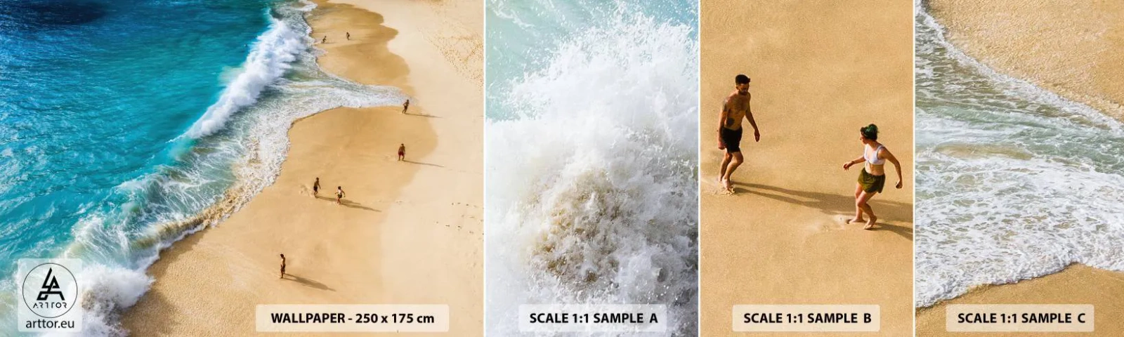 Fototapeta Vzorek Standard Eco - A pak slunce, pláž… - Pláž, Pobřeží oceánu, Moře - 100x30 cm