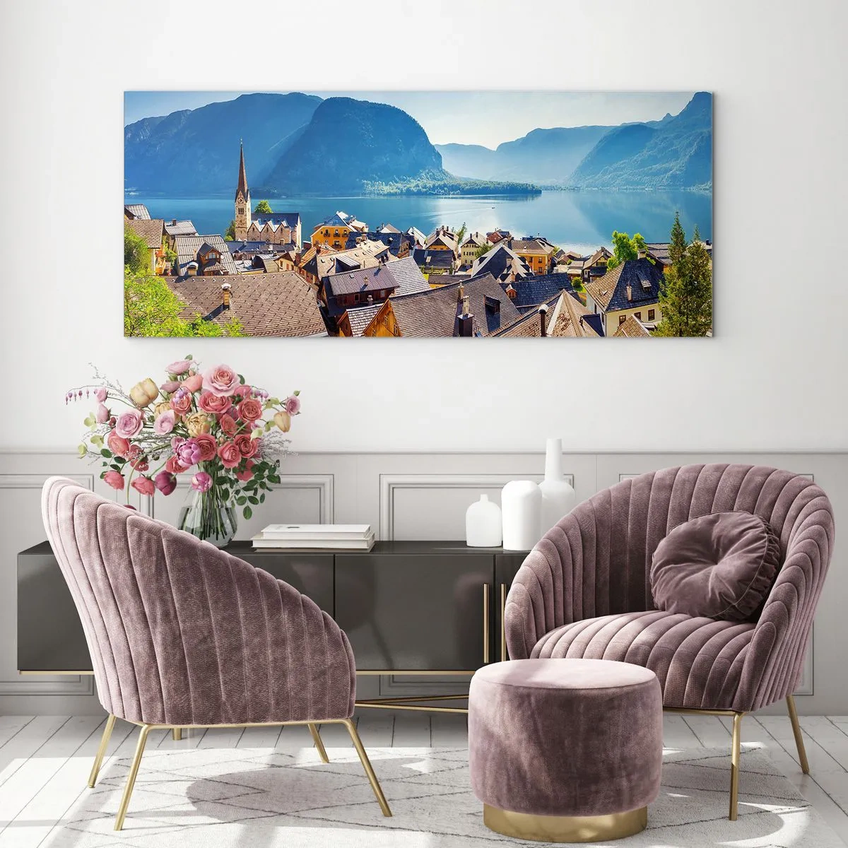 Obraz na skle - Víc malebně to nejde - 100x40 cm