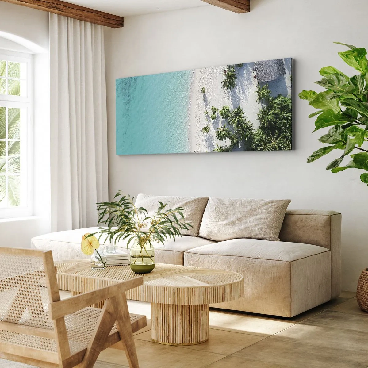 Obraz na plátně - Dovolená v ráji - 100x40 cm