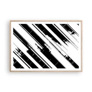 Plakát v rámu světlý dub - Intenzivní a dynamická kompozice - 100x70 cm