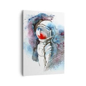 Obraz na plátně - Sám s vesmírem - 50x70 cm