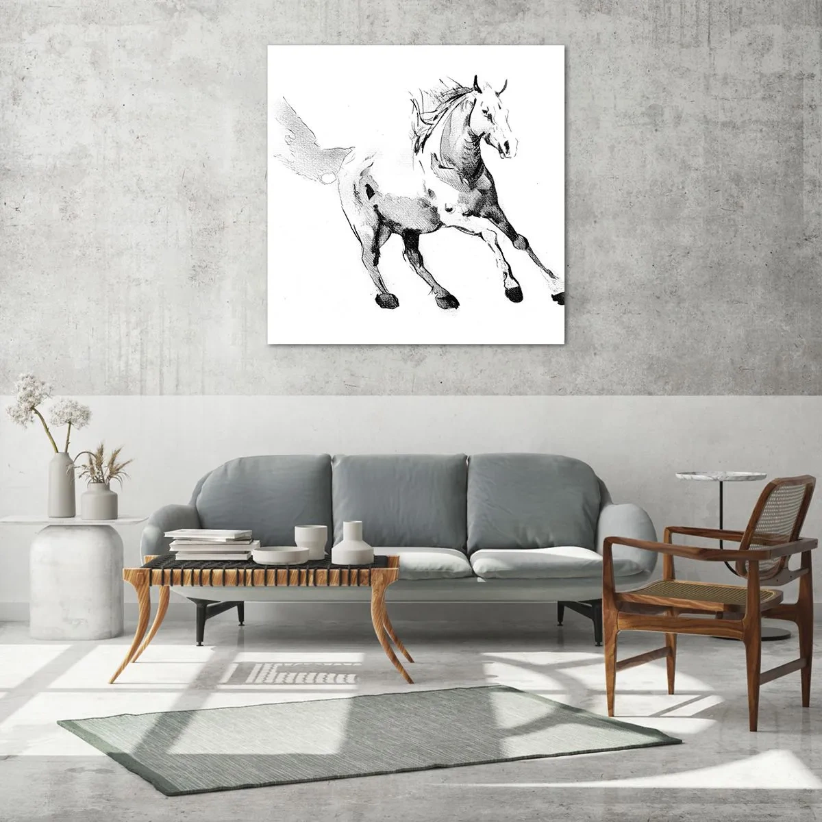 Obraz na skle - Nezkrocená duše - 50x50 cm