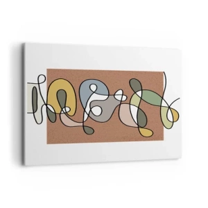 Obraz na plátně - Abstrakce, která stojí za úsměv - 100x70 cm