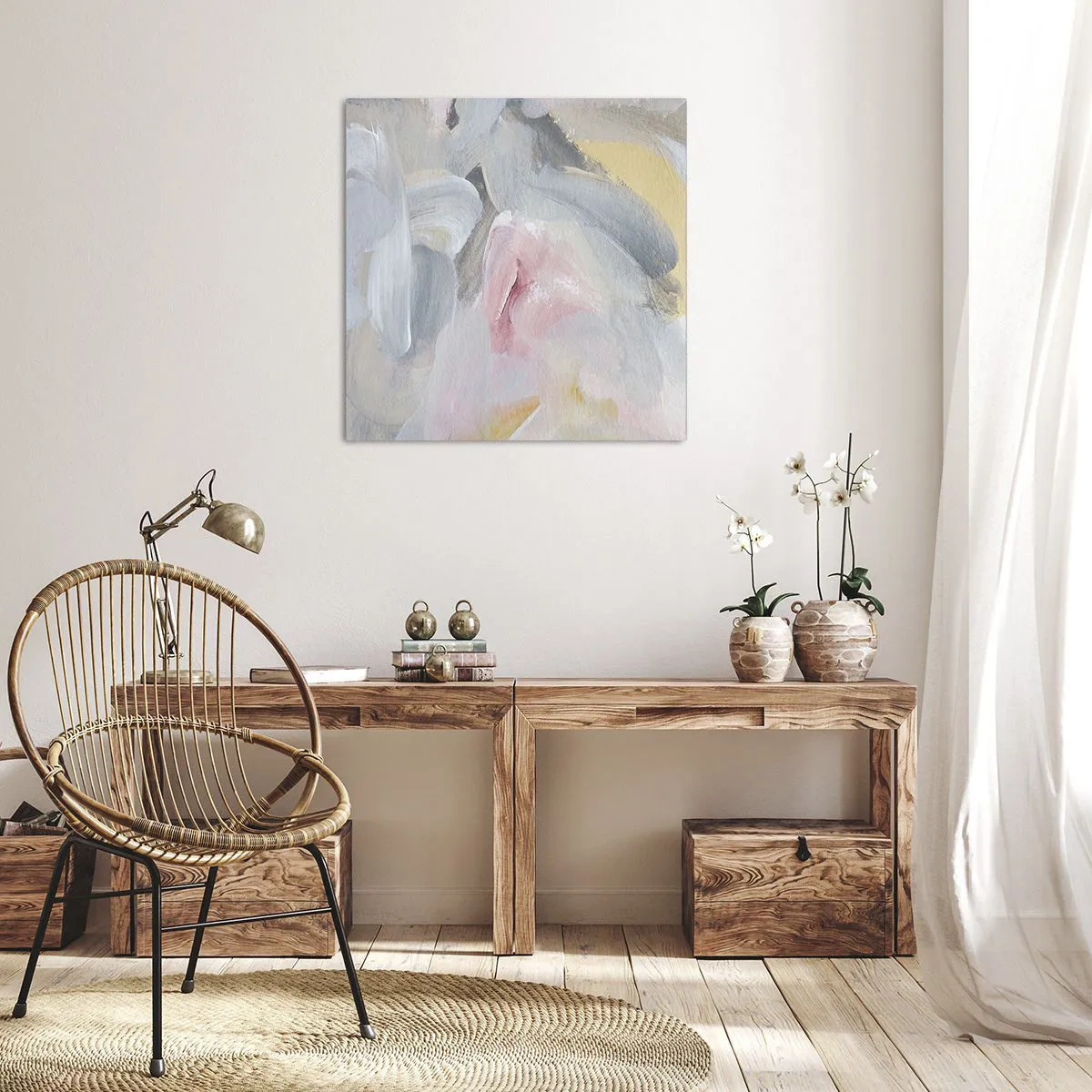 Obraz na plátně - V pastelovém světě - 40x40 cm