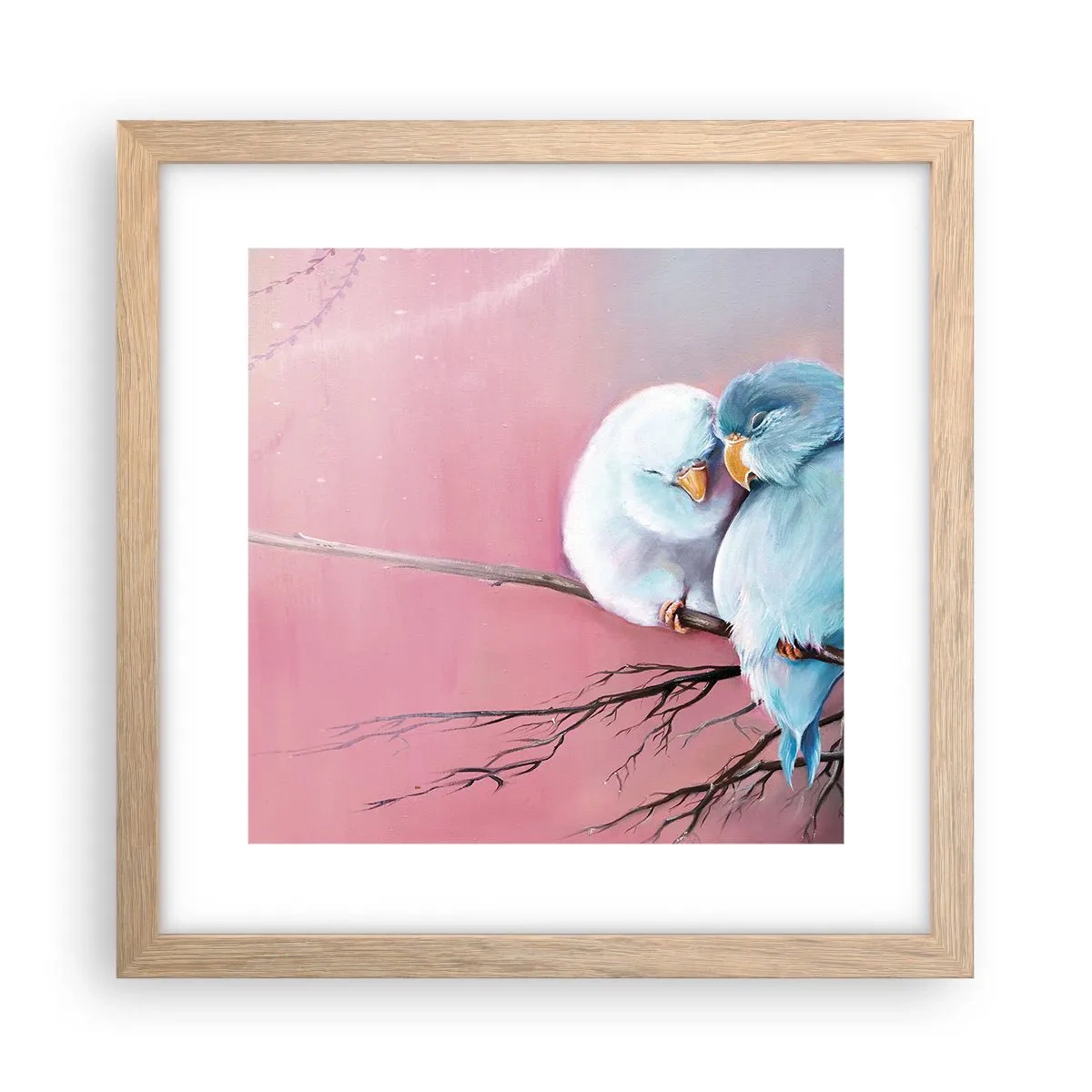 Plakát v rámu světlý dub - Co k tomu dodat?… - 30x30 cm