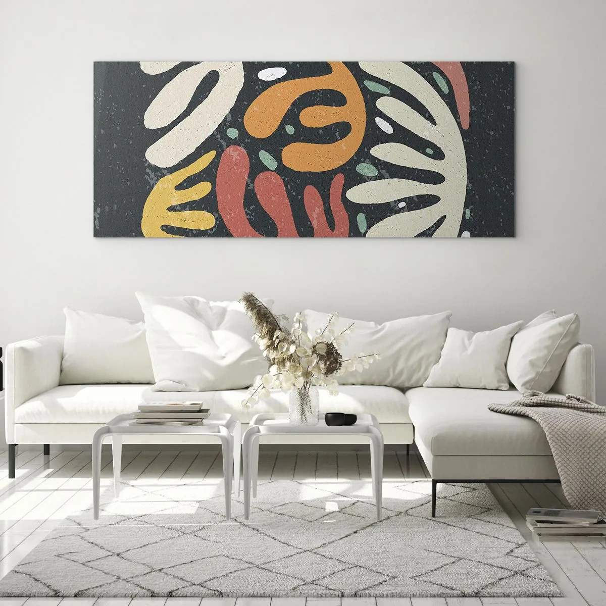 Obraz na skle - Kompozice – hned tě chytím - 100x40 cm