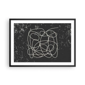 Plakát v černém rámu - Toulání myslí - 70x50 cm