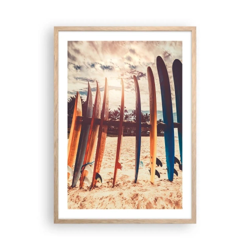 Plakát v rámu světlý dub - Dobrou noc, nashle zítra. - 50x70 cm