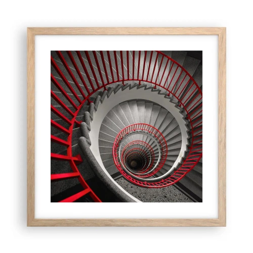 Plakát v rámu světlý dub - Architektonické hry - 40x40 cm