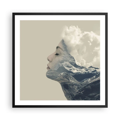 Plakát v černém rámu - Krása živlů - 60x60 cm