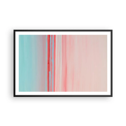 Plakát v černém rámu - Abstrakce za úsvitu - 91x61 cm