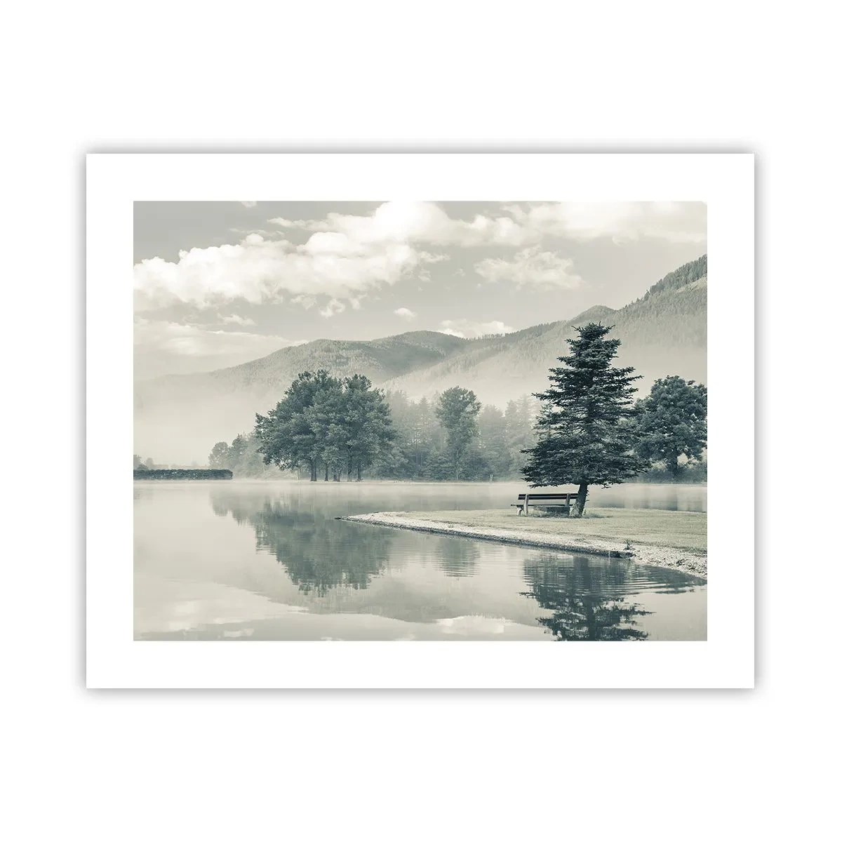 Plakát - Jezero ještě spí - 50x40 cm