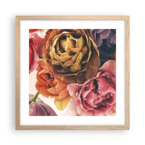 Plakát v rámu světlý dub - Oslava života - 40x40 cm