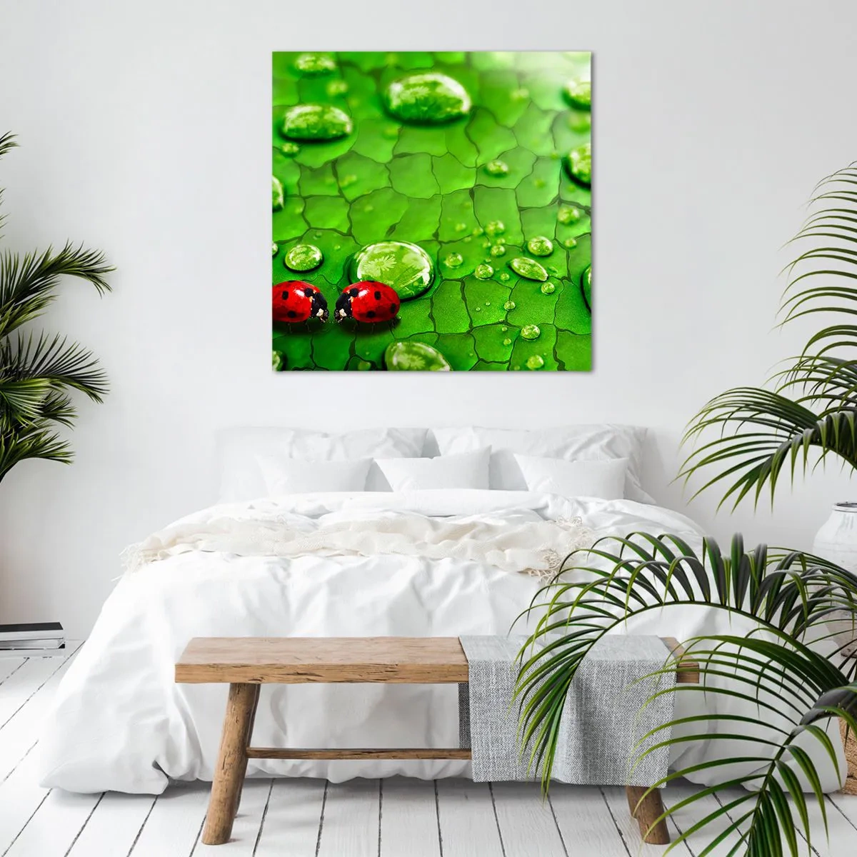 Obraz na plátně - Setkání v zeleni - 70x70 cm