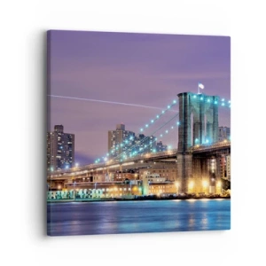 Obraz na plátně - Po mnoho let Brooklynský most - 30x30 cm