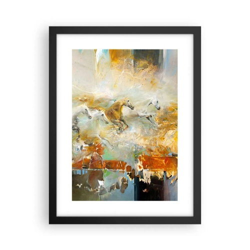 Plakát v černém rámu - Cválá světlem - 30x40 cm