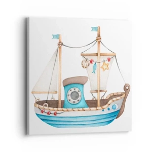 Obraz na plátně - Ahoj, dobrodružství! - 30x30 cm