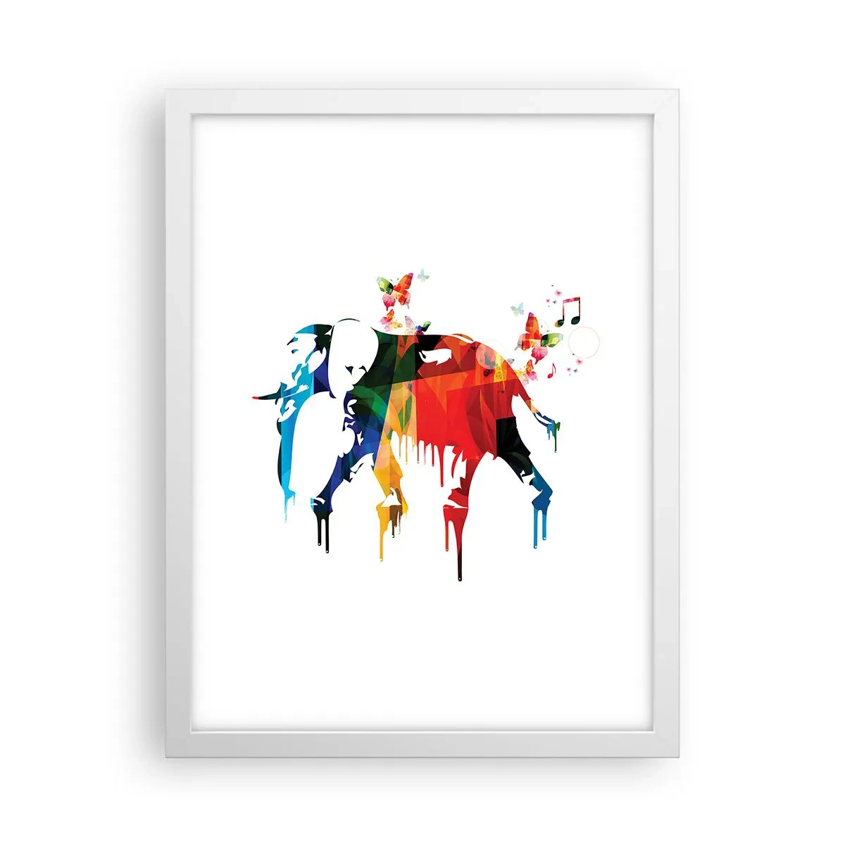Plakát v bílém rámu - Tančit může každý - 30x40 cm