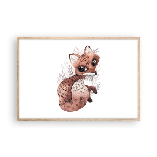 Plakát v rámu světlý dub - Prostě se zamilovat - 91x61 cm