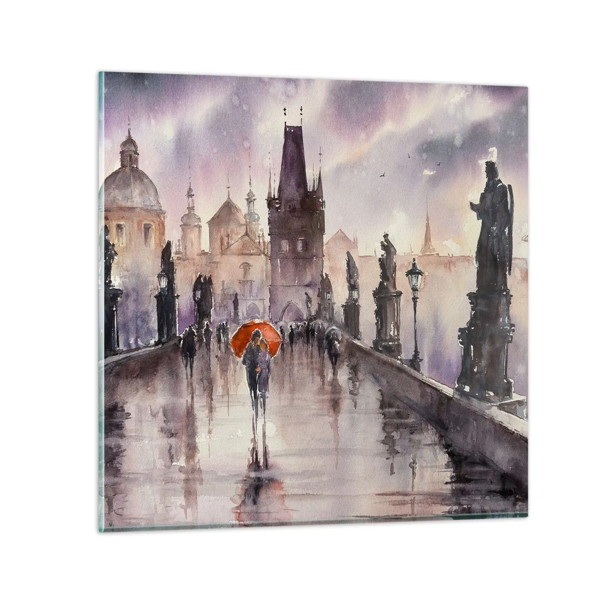 Obraz na skle - Lidé se nemění - 70x70 cm