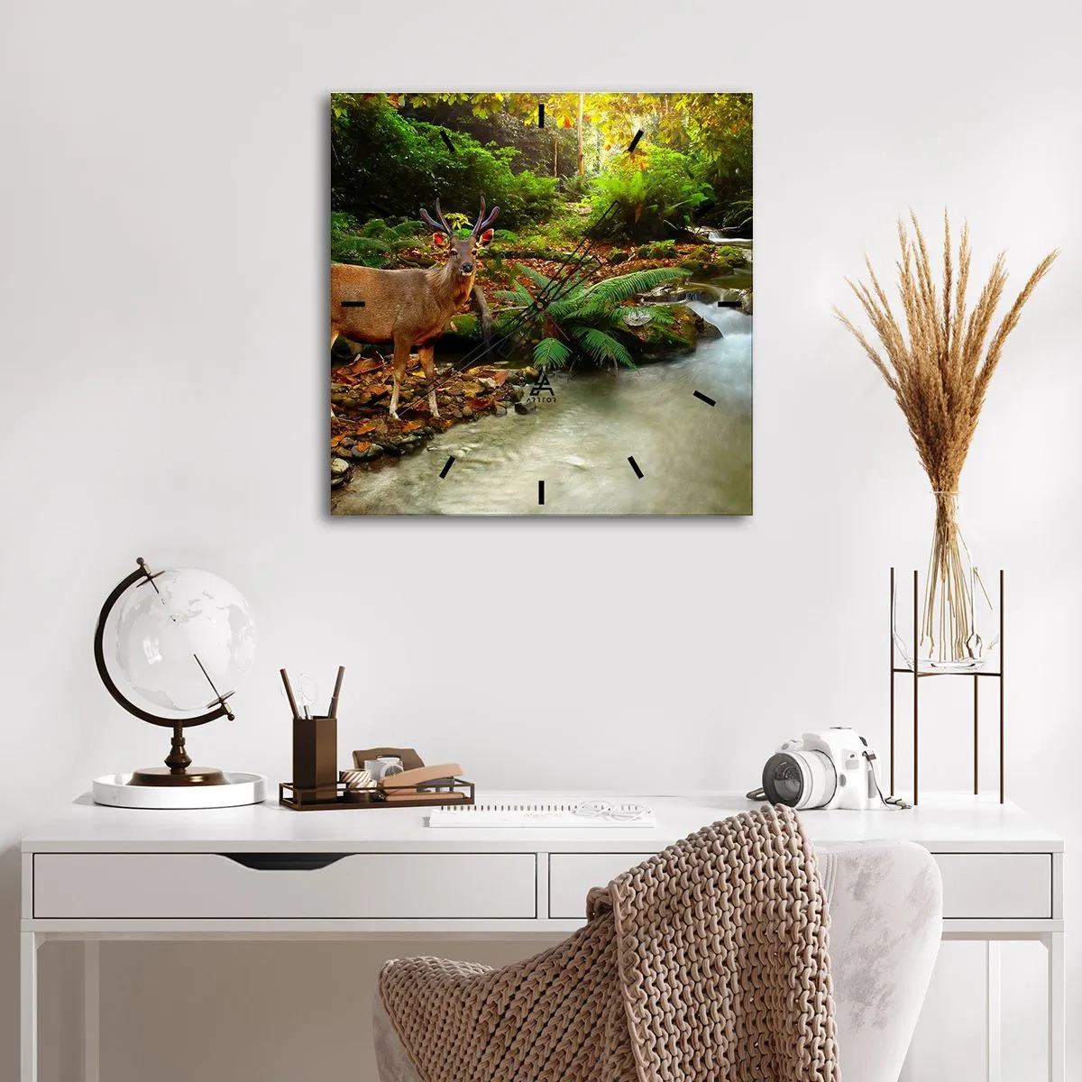 Nástěnné hodiny - Vítám v mém světě - 30x30 cm